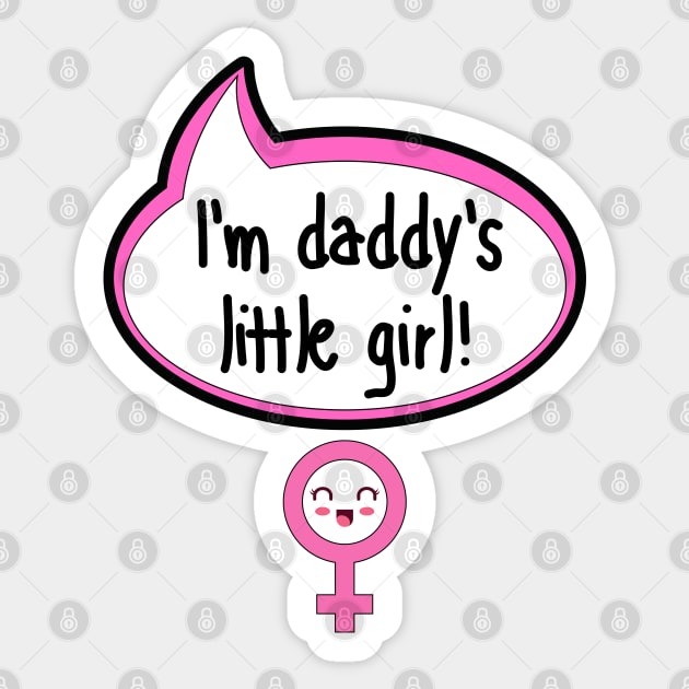 I'm Daddy's Little Girl - Baby Shower Gift Sticker by The Little Ones Collection